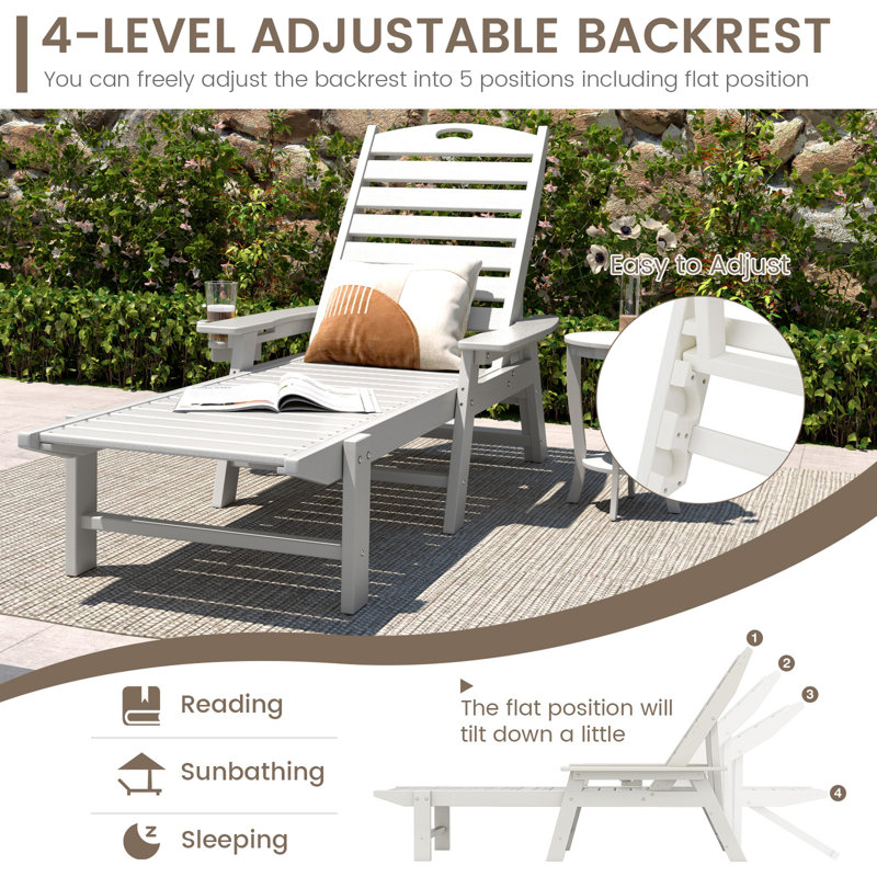 Yesmeen Outdoor Chaise Lounge