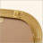 Rounded Rectangle Fluted Wall Mirror Gold See Below