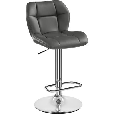 Swivel Yes Upholstered Iron Faux Leather Yes Bar Stool with Iron Frame