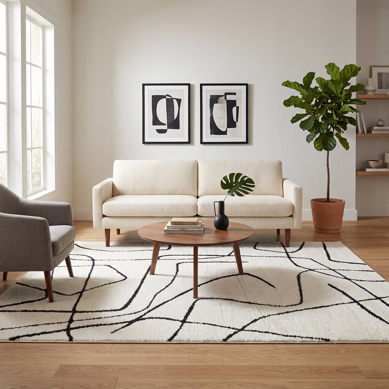 Tapis à poils longs Cherle, Rectangle 8 pi 9 po x 11 pi 9 po