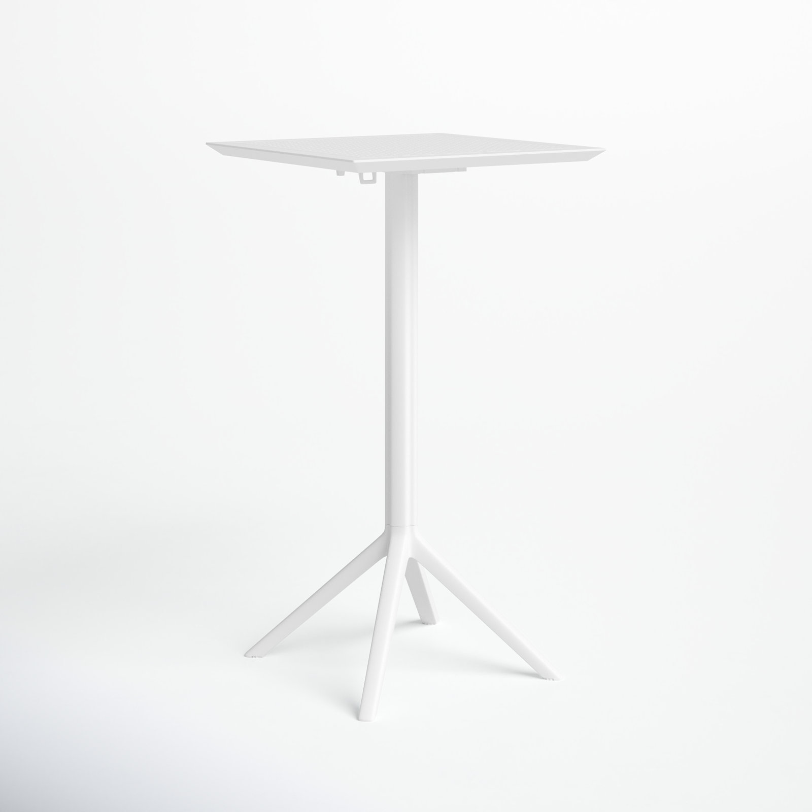 Farrah 24" Patio Bar Table, White