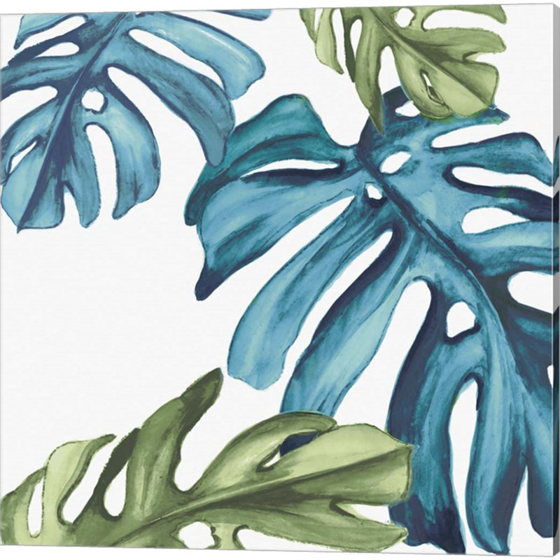 «Palm Leaves» par Eva Watts, art sur toile (ensemble de 3)
