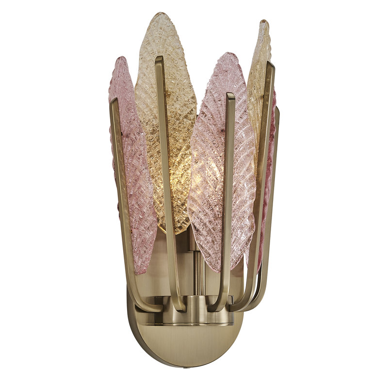 Applique murale or champagne brossé 14,5 en 1 lumière (40 watts) Autumna