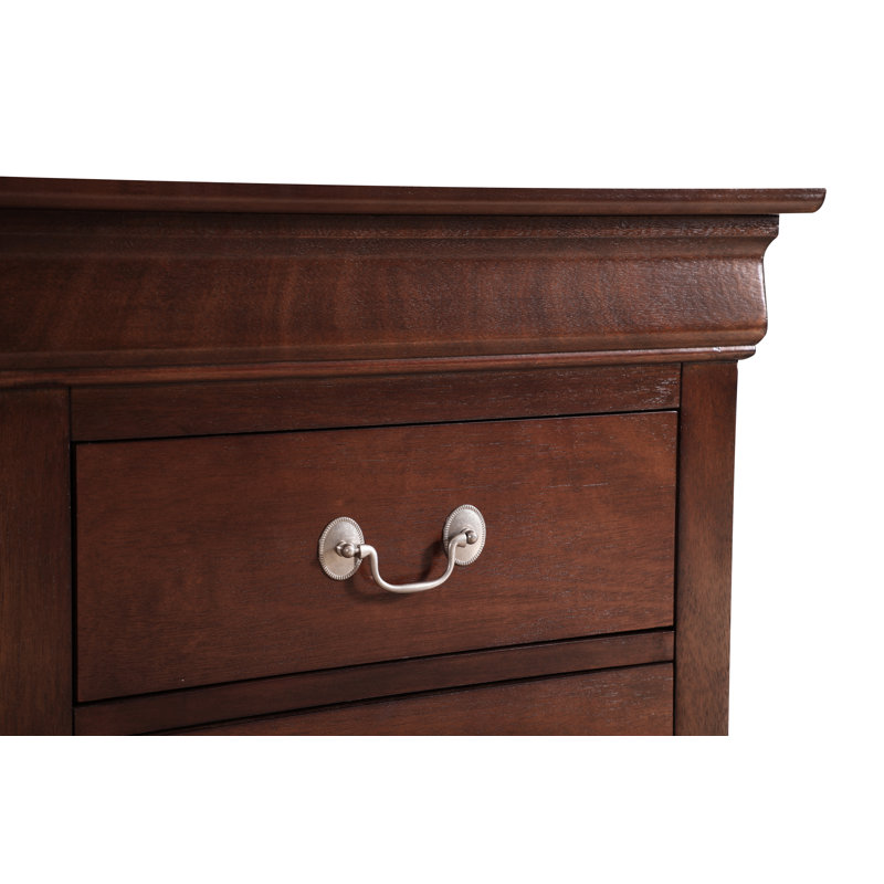 Nanhey Wooden Nightstand, Cappuccino