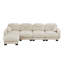 Canapé modulaire moderne 4 places en chenille Compression Cozy