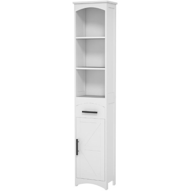 Armoire de rangement étroite étroite avec tiroir et grande salle de bain