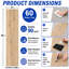 Carreaux de sol pelez et collez en PVC, finition grain de bois
