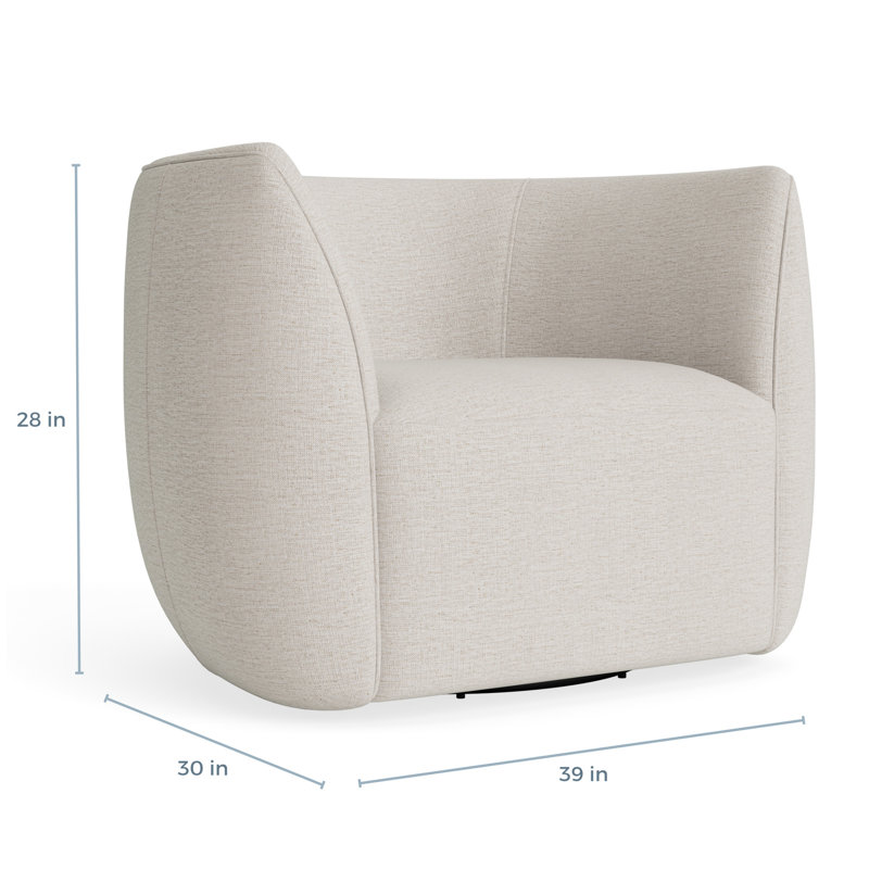 MTO - Council Swivel Lounge Chair, Sylvan Bone