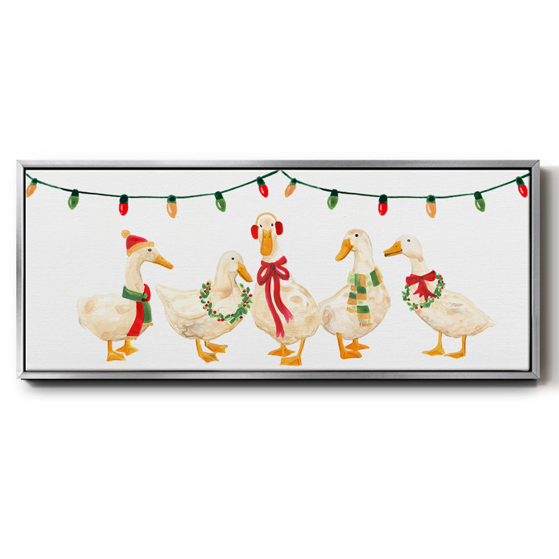 Merry Quackmas Collection D-, toile encadrée, H 20 po x l 50 po
