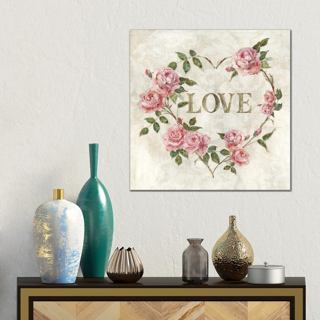 Love Heart von Sally Swatland - Galerie-verpackte Leinwand Giclée