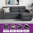 Sleeper Sofa Bed, 3-In-1 Pull Out Sectional Sofa Couch With Storage In Chaise & Armrests Sofas & Couches