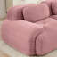 4 coussins en velours côtelé rose avec tissu, éponge haute densité 32D, pour une ambiance confortable dans la chambre.