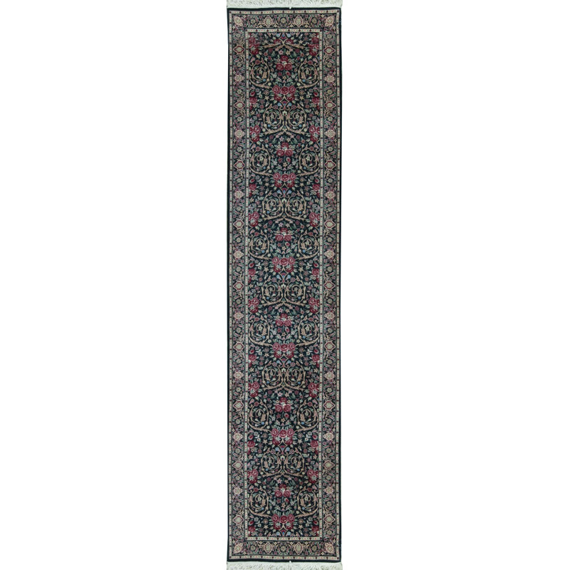 Hand-Knotted High-Quality Green Area Rug