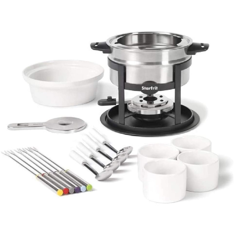 Ensemble de fondue en acier inoxydable 1,7 qt kovot