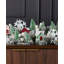 Snowy Cottage 60in Mantel Swag Pre-Lit with 70 LED Fairy Lights B/O