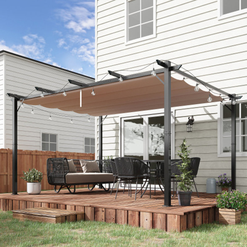 Pergola moderne en aluminium avec auvent réglable