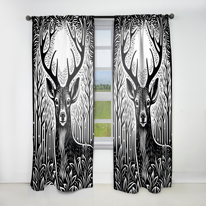 Rideau obscurcissant Hermione - Deer, L 52 po x L 108 po