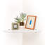 Tablettes flottantes en verre avec supports chromés Jemnice