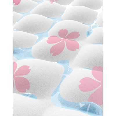 Lit floral pour animaux en polyester