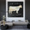 "August Grove", reproduction d'art sur toile tendue par la galerie Courtney de Prahl, "La Vache Cameo Sq"