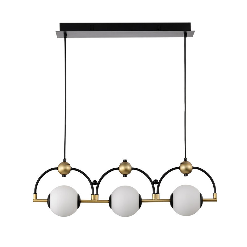 Lustre linéaire moderne à 3 lumières Gundel