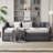 Upholstered Daybed With Trundle And USB Charging Design, Sturdy Wood Slat Support, Wood Bed Frame For Bedroom/Guestroom/Dorm,Plush Velvet Fabric