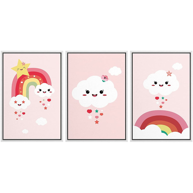 3 pièces, cadre flottant, impression sur toile, H 24 po x l 48 po x P 1,5 po