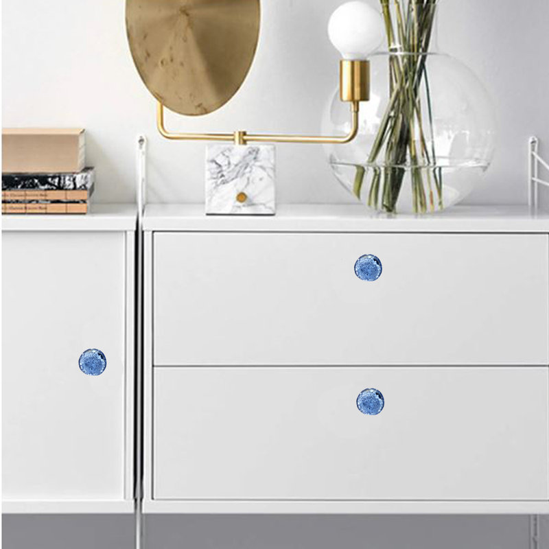 Paquet multiple de boutons de champignon de 1,4 po de diamètre, Bleu