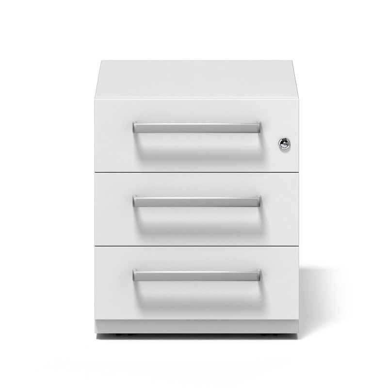 Note 3 Drawer Filing Cabinet, White