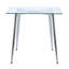 Briadale Glass Top Metal Base Dining Table