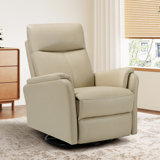 Breathable Leather Swivel Rocker Recliner