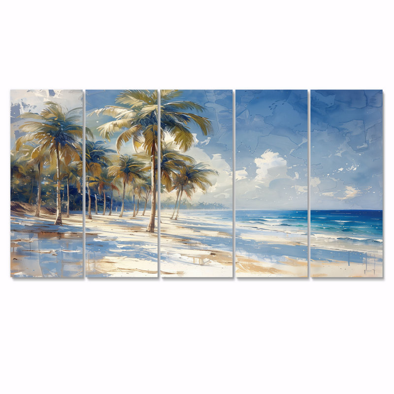 Ensemble de salon Salomon - Palmiers et palmiers, H 28 po x l 60 po