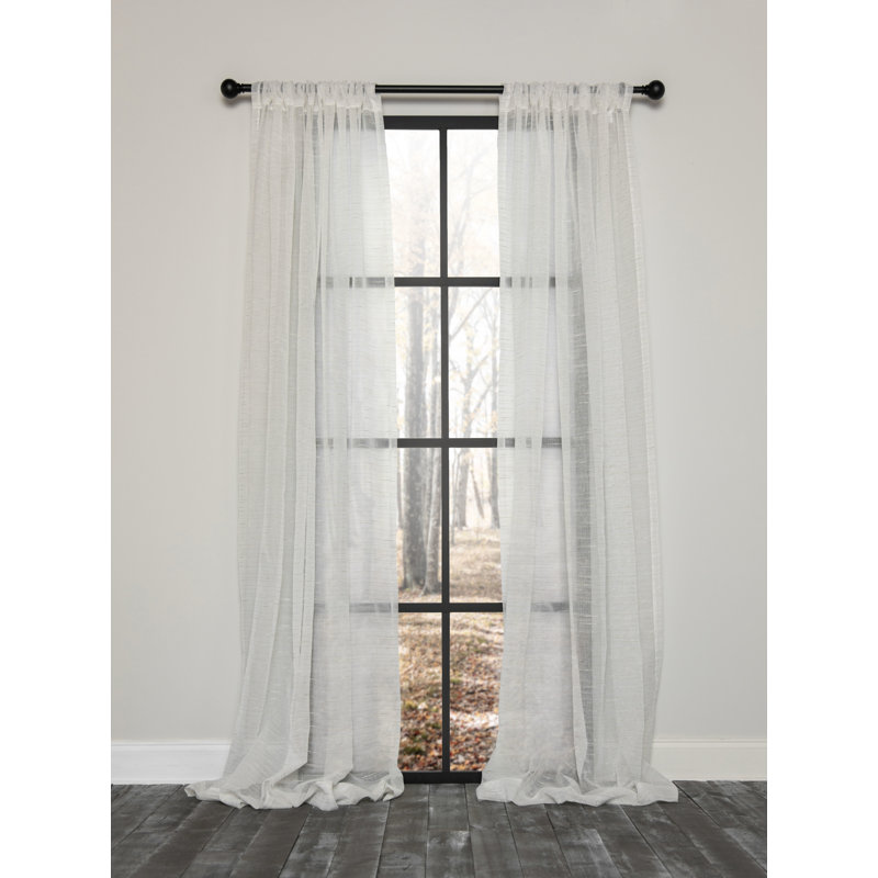 Kairon Semi Sheer Curtain Single Panel, 54" x 120"