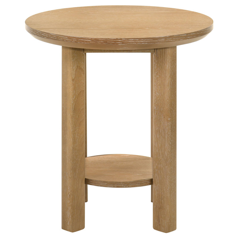 Ferrell End Table, Washed Oak