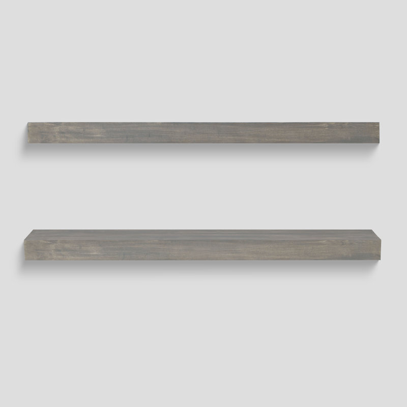 Kitchen Floating Shelf - Farmhouse, Ash Gray, 72