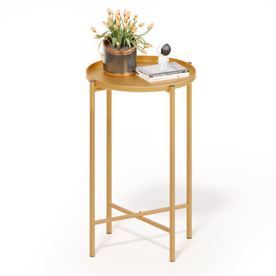 Patio Round Metal Side Table