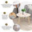 Ensemble de 2 tables basses gigognes Triangle