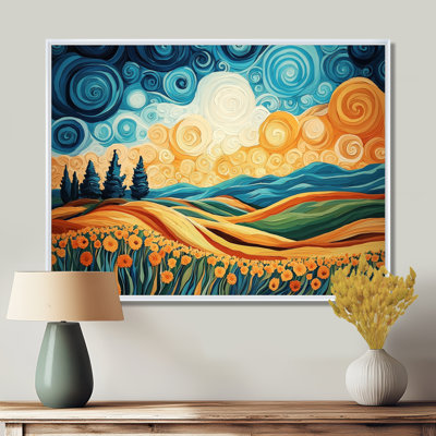 «Whispering Vista Of The Country Field II», reproduction d'art des prairies