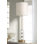 Brass Metal Buffet Table Lamp with Crystal Accents