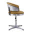 Tabouret en cuir de curcuma avec structure ergonomique et base pivotante 4