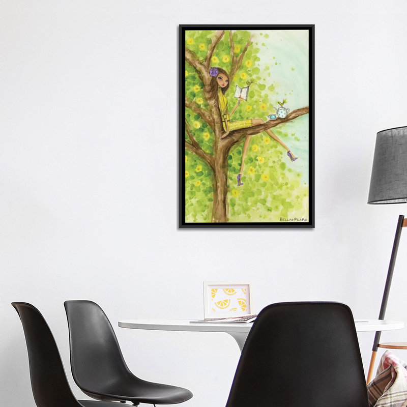 Printemps à Summerside # 3, art, Toile avec cadre noir, H 48 po x l 32 po x P 1,5 po