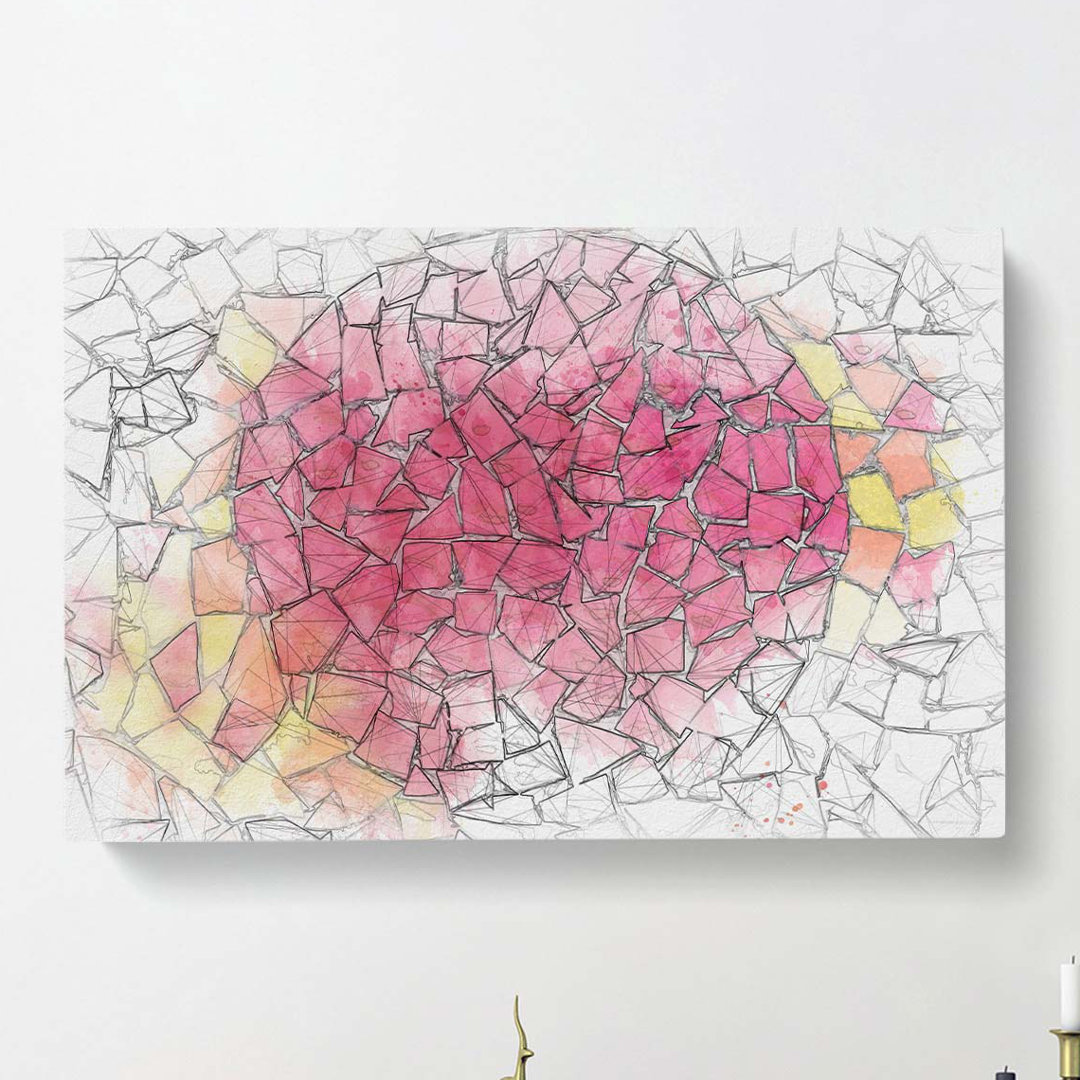 Broken Pieces in Abstract - Wrapped Canvas
