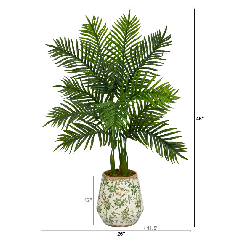 Palmier artificiel 46 po en pot