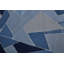 Tapis bleu marine / gris opale touffeté à la main Hithin-48687993