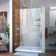 Unidoor 47" W x 72" H Hinged Frameless Shower Door with Clearmax™ Technology