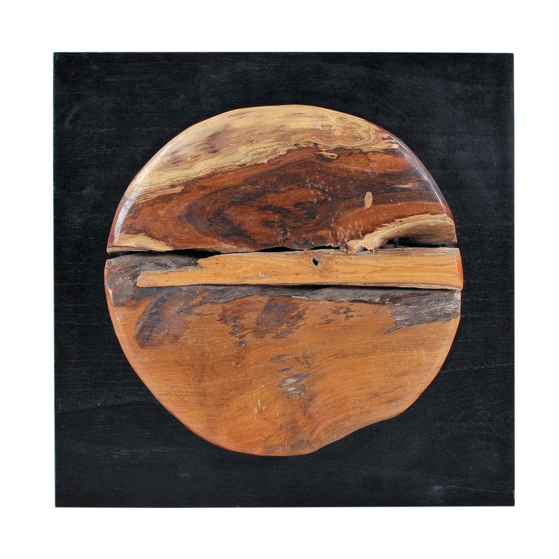 Marjo Handmade Abstract Wall Decor on Solid Wood