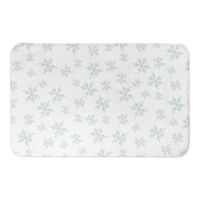 Tapis de bain motif flocons de neige