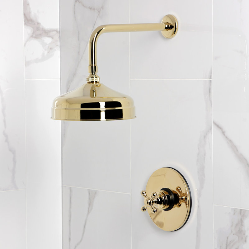 Kingston Brass Metropolitan Single-Handle Pressure Balanced Shower Faucet, Polished Brass