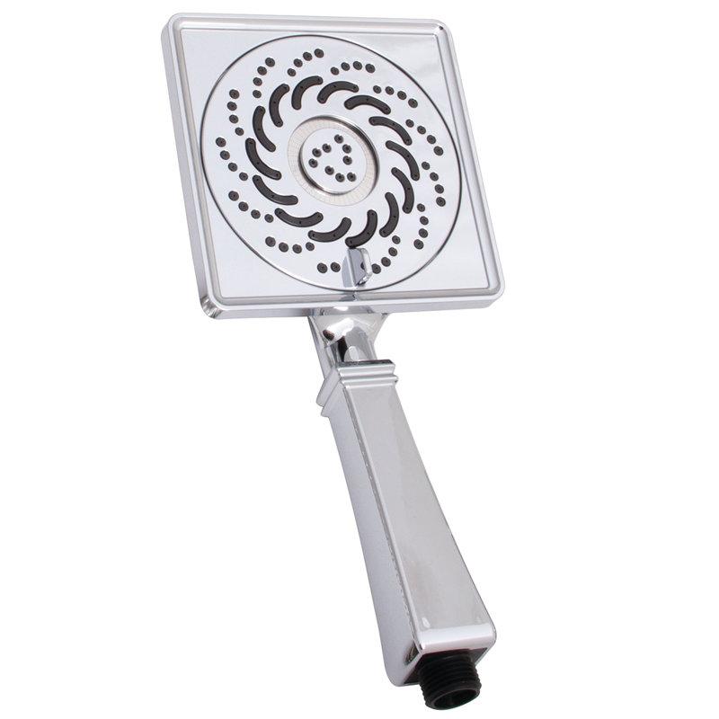 Rainier Exhilaration Multi Function Handheld Shower Head, Polished Chrome, 1.5 GPM