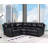 Annaira Faux Leather Reclining L-Shaped Sectional Symmetrical-1285732810